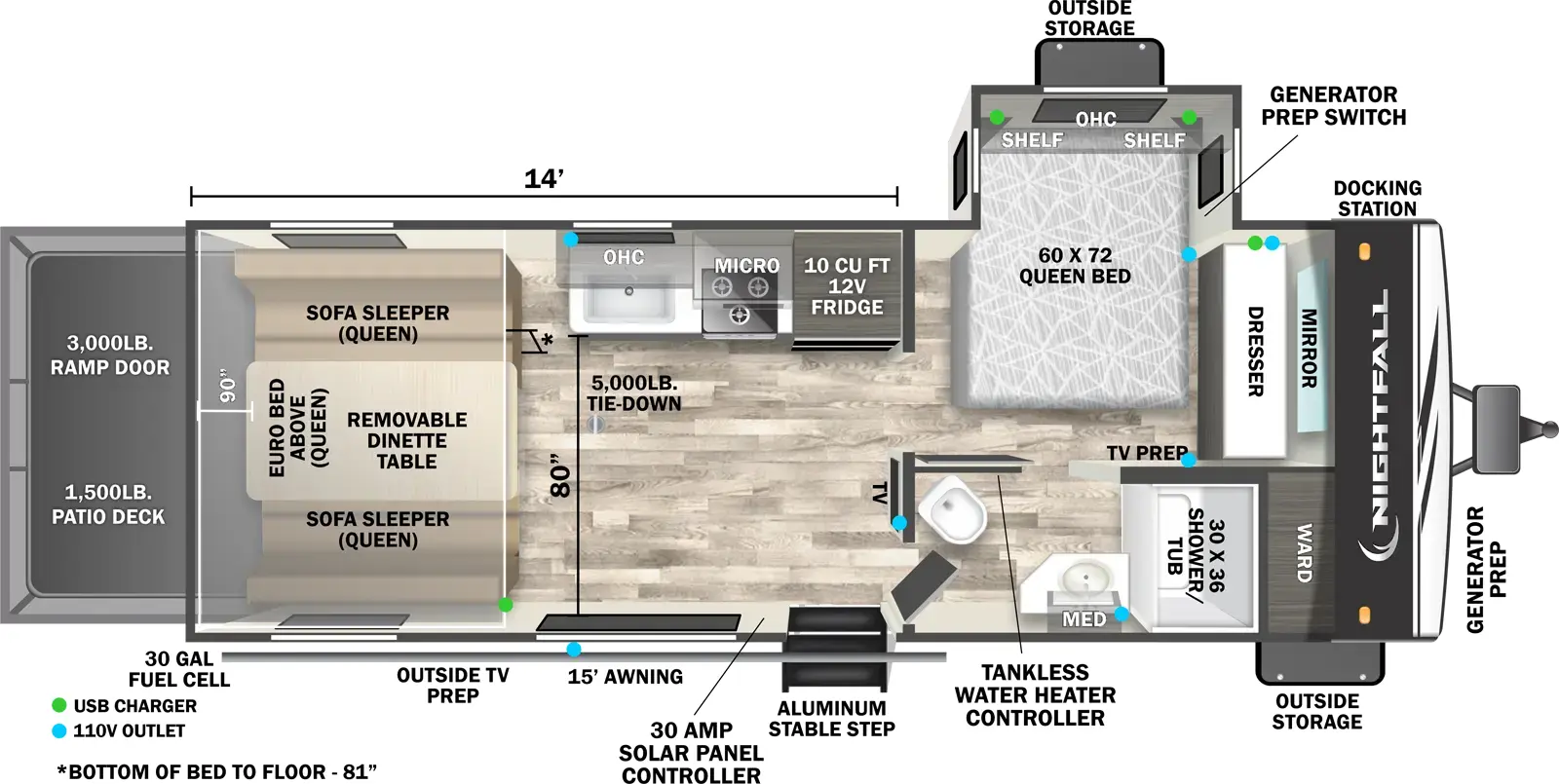 Nightfall 21N Floorplan